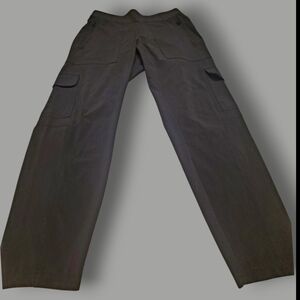 Athleta Chelsea Featherweight Pull-on Tapered Cargo Pants Black Women's Size 6